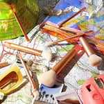Real Techniques Wanderer makyaj fırçası seti, birinci sınıf ve profesyonel fırça seti, yumuşak kıllar, fondöten, pudra, göz farı, allık, bronzlaştırıcı ve kapatıcı için, 9 parçalı set
