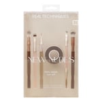 REAL TECHNIQUES Yeni Nudes Daily Swipe Göz Seti, Göz Farı, Liner, Brows, Makyaj Bant, Doğal veya Dumanlı Makyaj Görünümü için, sentetik parıltılar, zulüm içermeyen ve vegan, 7 parça set
