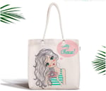 RealHomes Fashion Girl Dijital Baskılı Modern Fermuarlı Kumaş Çanta Canta-727, CANTA-727
