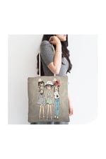 RealHomes Fashion Girls Dijital Baskılı Modern Fermuarlı Kumaş Çanta Canta-570, CANTA-570
