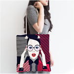 RealHomes Pop Art Mujer Elegante Tasarımlı Dijital Baskılı Fermuarlı Kumaş Çanta Canta-3360, CANTA-3360