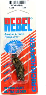 Rebel Lures Crickhopper Kriket/Çekirge Crankbait Balıkçılık Yemi, 1 1/2 İnç, 1/4 oz