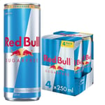 Red Bull Enerji İçeceği Şekersiz 250 ml (4’lü paket 4x250 ml)