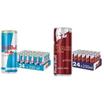 Red Bull Enerji İçeceği, Şekersiz, 250 ml (24'lü Paket, 250 ml x 24 Adet) ve Red Bull Enerji İçeceği, Şeftali, 250 ml (24'lü Paket, 24 x 250 ml)