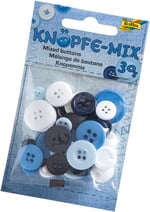(Red) - Folia 12894, buttons mix, tone on tone mix, 30 g