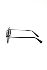 REDBERRY Marka RB 2102 C3 Unisex,OVAL,METAL,SİYAH Çerçeve ORGANİK,YEŞİL Cam 54 Ekartman Güneş Gözlüğü