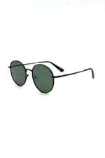 REDBERRY Marka RB 2102 C3 Unisex,OVAL,METAL,SİYAH Çerçeve ORGANİK,YEŞİL Cam 54 Ekartman Güneş Gözlüğü