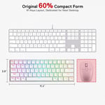 Redragon K530 Draconic%60 Kompakt RGB Kablosuz, 5.0 Bluetooth Oyun Klavyesi Kahverengi Anahtarlı ve 16,8 Milyon RGB Aydınlatma - Seçenekler: SMALL, Kahverengi Anahtar