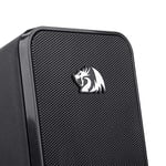 Redragon Stereo Hoparlör 2.0 Stentor (GS500) 2 x 3 W Arka Aydınlatmalı Bilgisayar için, Kırmızı, USB üzerinden güç beslemesi ve 3,5 mm jak fişi, siyah