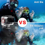 REDTRON GoPro Hero 5/6/7 için su geçirmez gövde, 60 m suya dayanıklı dalış koruyucu kılıf, hızlı montaj mandallı ve 12 buğulanma önleyici eklenti,  - Seçenekler: Case for Gopro 5/6/7, Case for Gopro 8