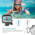 REDTRON GoPro Hero 5/6/7 için su geçirmez gövde, 60 m suya dayanıklı dalış koruyucu kılıf, hızlı montaj mandallı ve 12 buğulanma önleyici eklenti,  - Seçenekler: Case for Gopro 5/6/7, Case for Gopro 8