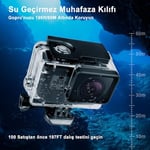 REDTRON GoPro Hero 5/6/7 için su geçirmez gövde, 60 m suya dayanıklı dalış koruyucu kılıf, hızlı montaj mandallı ve 12 buğulanma önleyici eklenti,  - Seçenekler: Case for Gopro 5/6/7, Case for Gopro 8
