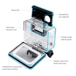 REDTRON GoPro Hero 5/6/7 için su geçirmez gövde, 60 m suya dayanıklı dalış koruyucu kılıf, hızlı montaj mandallı ve 12 buğulanma önleyici eklenti,  - Seçenekler: Case for Gopro 5/6/7, Case for Gopro 8
