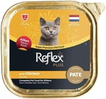 Reflex Plus Pate With Orgranic Chicken Adult Cat Food 85 Gr 2li paket