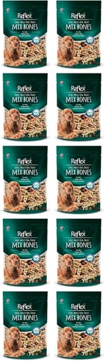Reflex Semi-Moist Bone Mix Karışık Kemik Yarı Islak Köpek Ödülü 150 Gr,10'lu paket