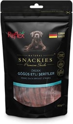 Reflex Snackies Ördek Göğüs Şeritleri Kurutulmuş Et Köpek Ödülü 90gr