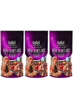 Reflex Yarı Yumuşak Mini Kalp Mix Köpek Ödül Maması 150 Gr 3'LÜ SET