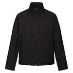 Regatta Erkek Dendrick Yumuşak Kabuk Ceket, Siyah, XL