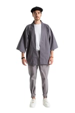 Reglan Kol Oversize%100 Pamuk Unısex Kaftan starNM444