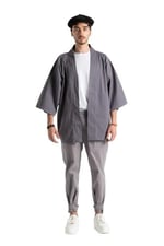 Reglan Kol Oversize%100 Pamuk Unısex Kaftan starNM444