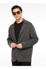 Regular Fit Ceket, 56, 5003027686, Antrasit Melanj, Erkek
