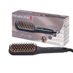 Remington Düzleştirici Fırça 2'Si 1 Arada: Daha Kısa Şekillendirme Süresi için Düzleştirici ve Saç Fırçası (Soğuk Uçlu Seramik Kaplı ve Antistatik Kıllar, Dijital Ekran, 150-230 ° C) Cb7400