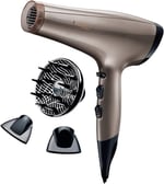 Remington Iyonlu Saç Kurutma Makinesi Keratin Protect , 2200 W, Yüksek Kaliteli Seramik Kaplı Izgara, Iki Şekillendirme Başlığı, Difüzör, Kahverengi Ac8002