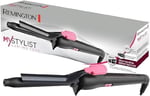 Remington My Stylist CI1A119, 19 mm, tanımlanmış halka bukleler için, seramik kaplama, siyah/pembe