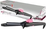 Remington My Stylist CI1A119, 19 mm, tanımlanmış halka bukleler için, seramik kaplama, siyah/pembe