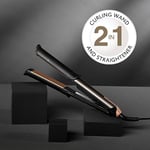 Remington ONE Saç Düzleştirici ve Kıvırıcı [2'si 1 arada] Esnek Seramik Uçlar (Düzleştirici, Kıvırma 32 mm ve Dalgalanma, Sıcaklık Kontrolü 150-230°C, Plaka Kilidi, Otomatik Kapanma) S6077
