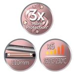 Remington S8598 Keratin Protect Akıllı Saç Düzleştirici, Saç Hasarına Karşı 3 Kat Daha Fazla Koruma için Patentli Isı Koruma Sensörü, Dijital Ekran, 160-230°C