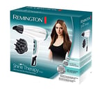 Remington Saç kurutma makinesi iyonları [hafif ve sessiz] Shine Therapy (2300 Watt, hafif ve düşük ses seviyesi, 3 ısıtma ve 2 üfleme kademesi, soğutma kademesi, şekillendirme başlığı ve difüzör),