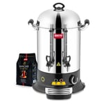 Remta ER14 160 Bardak Elegance Çay Makinesi, 15 L, Gümüş Rengi, 1750 W, Paslanmaz Çelik Gövde ve Süzgeç