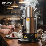 Remta PT11 Platin Model Tek Demlikli Çay Makinesi, 9 L, Demlik Dahil, Isıtıcıyı Koruyan Emniyet Sistemi, Paslanmaz Çelik Tüp Rezistans, Otomatik Isı Kontrol Sistemi