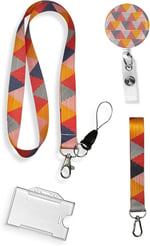 Rengarenk 4 Lü Set Boyun ipi Anahtarlık Yoyo Yaka Kartlığı