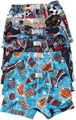 Renkli Desenli Erkek Çocuk 6 lı Boxer