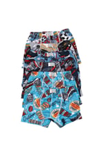 Renkli Desenli Erkek Çocuk 6 lı Boxer