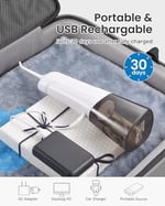 RENPHO Akülü Diş Duşu, 300ML Taşınabilir Suya Dayanıklı USB Şarj Edilebilir Dental Oral Irrigator, DIY ile 4 Mod, 5 Jet Uç, Su Diş Seçtikleri Ev Seyahati için Diş Temizleyici