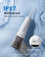 RENPHO Akülü Diş Duşu, 300ML Taşınabilir Suya Dayanıklı USB Şarj Edilebilir Dental Oral Irrigator, DIY ile 4 Mod, 5 Jet Uç, Su Diş Seçtikleri Ev Seyahati için Diş Temizleyici
