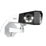 REOLINK 4K PoE Güvenlik Kamera Sistemi, 180 Derece Görüş Açısında Ev Açık IP Kamera, İnsan/Araç/Evcil Hayvan Algılama, Renkli Gece Görüşü, İki Yönlü Konuşma, 256GB'a kadar microSD Kart, Duo 2 PoE