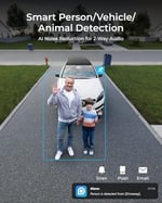 REOLINK Duo 3 PoE 16MP UHD Çift Lensli PoE Güvenlik Kamerası, 180° Panoramik Görünüm, Hareket İzleme, F1.6 Renkli Gece Görüşü, Kişi/Araç/Hayvan Algılama, 2 Yönlü Ses, 7/24 Kayıt Desteği