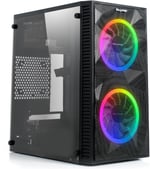 REVENGE Magic Mikro Atx 2 Rainbow Fanlı Mesh Panel Akrilik Gaming Oyuncu Bilgisayar Kasası (0, Watt)