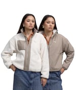 Reversible Sherpa Kadın Bej Günlük Stil Ceket 68838687