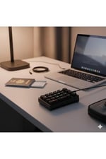 RGB Mekanik Sayısal Tuş Takımı | 21 Tuşlu Kablolu Numpad, Mavi Switch, Gaming & Ofis Klavye Siyah Tek Ebat