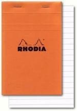 Rhodia Çizgili Bloknot, Turuncu, 148x105 mm