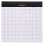 Rhodia Kareli Bloknot, Siyah, 148x148 mm - Seçenekler: 74x105 mm, 74x210 mm, 85x120 mm, 110x170 mm, 148x105 mm...