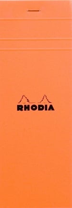 Rhodia Kareli Bloknot, Turuncu, 74x210 mm