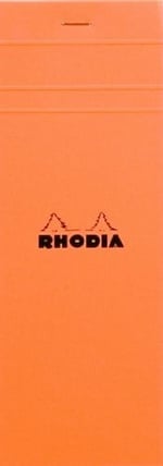 Rhodia Kareli Bloknot, Turuncu, 74x210 mm