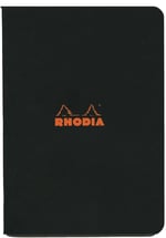 Rhodia Kareli Zımbalı Defter, Siyah, 75x120 mm - Seçenekler: 75x120 mm, 148x210 mm, 210x297 mm