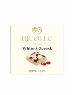 Ricolle Chocolate White and Zereshk 100 gr (EKŞİ ve TATLI)